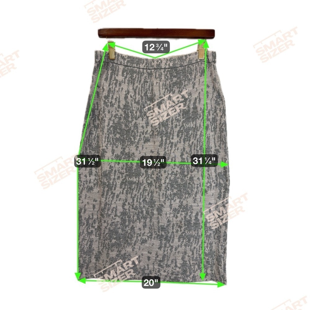 Jones New York Collection Gray Knit Two Piece Skirt Set Size Top L and Bottom M - Picture 12 of 14